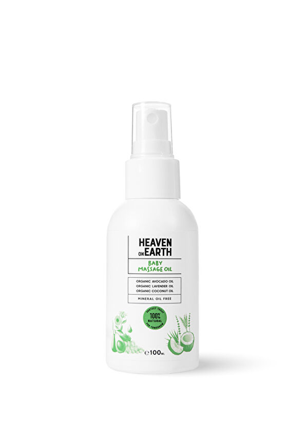 Heaven On Earth Vegan %100 Doğal ve Organik İçerikli Bebek Masaj Yağı 100 ml - 1