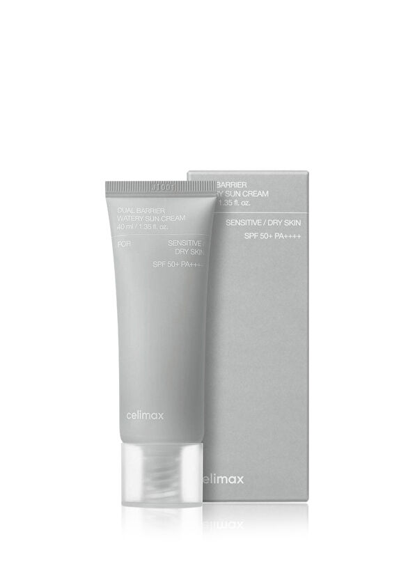 Celimax Dual Barrier SPF50+ Hassas ve Kuru Ciltler İçin Onarıcı Su Bazlı Güneş Kremi 40 ml   - 1