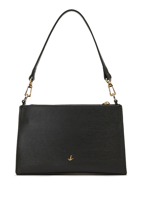 Beymen Club Simone Siyah Logolu Kadın Omuz Çantası - 1