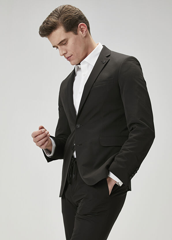 Beymen Club Drop 6 Slim Fit Siyah Takım Elbise - 1