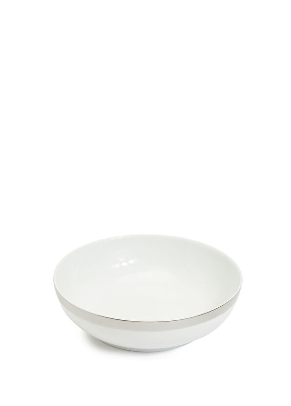 Non Sans Raison Odyssey Platinum White Porcelain Plate - 1