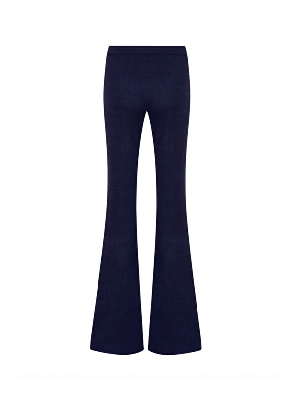 Arzu Kaprol Lacivert Esnek İspanyol Paça Kadın Pantolon - 2