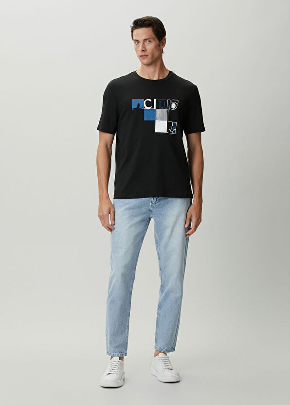Beymen Club Siyah Baskılı T-shirt - 2