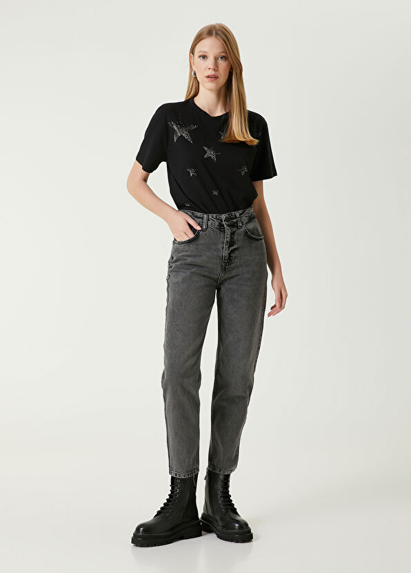 Beymen Club Mom Fit Antrasit Jean Pantolon - 1