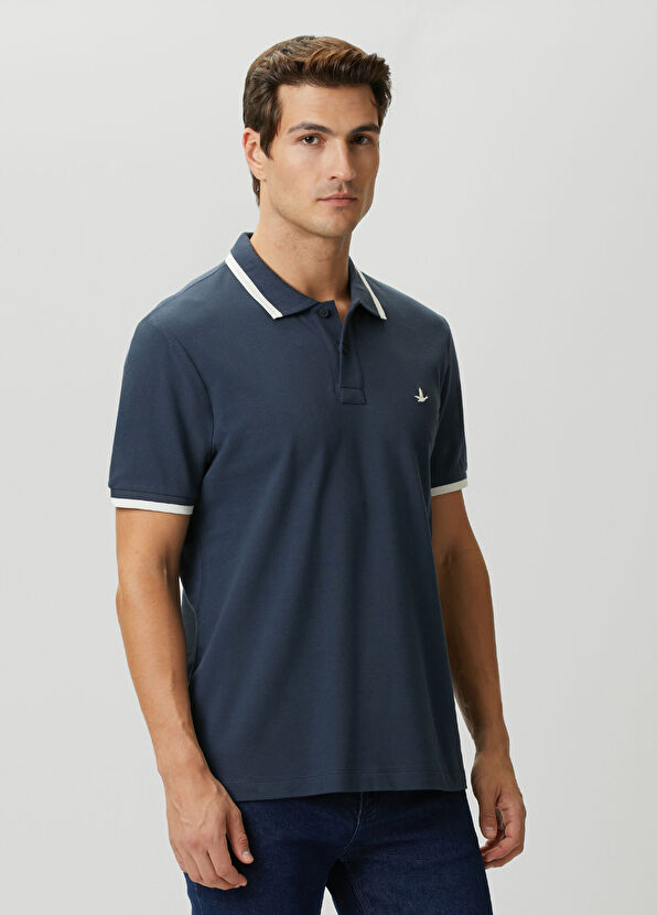Beymen Club Navy Blue Ecru Polo T-Shirt - 2