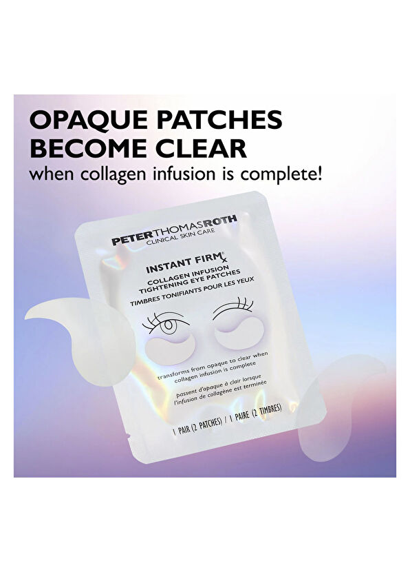 Peter Thomas Roth Instant FIRMx Collagen Infusion Tightening Nemlendirici Yaşlanma Karşıtı 8'li Jel Göz Pedi  - 2