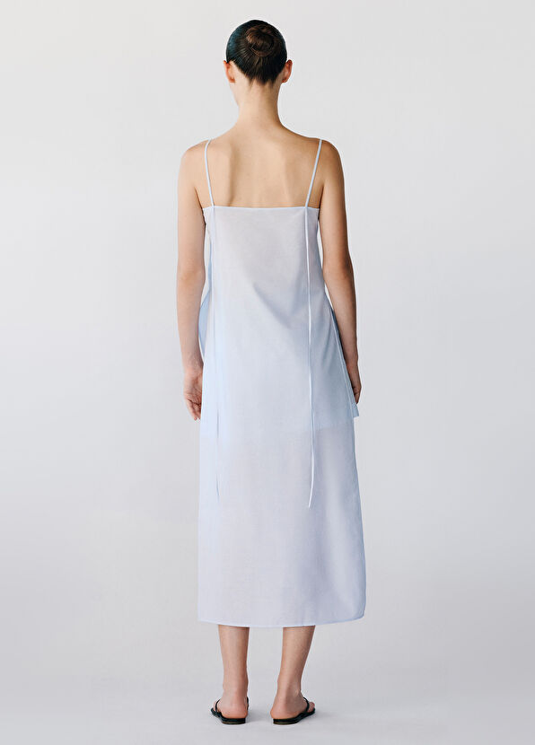 Rawe Hutton Açık Mavi Askılı Yandan Yırtmaçlı Kadın Uzun Tunik - 2