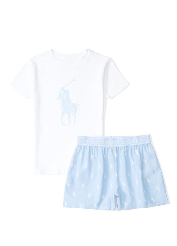 Polo Ralph Lauren Mavi Kız Çocuk Pijama Seti - 1