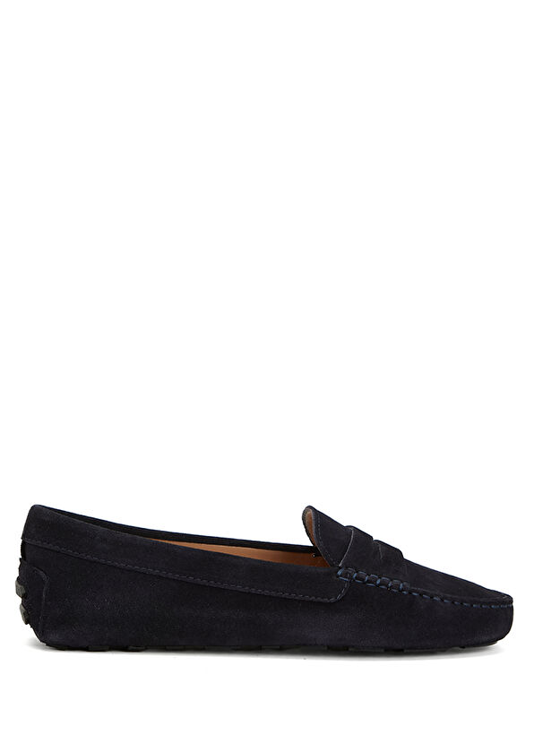Beymen Club Navy Blue Women's Suede Loafer - 1