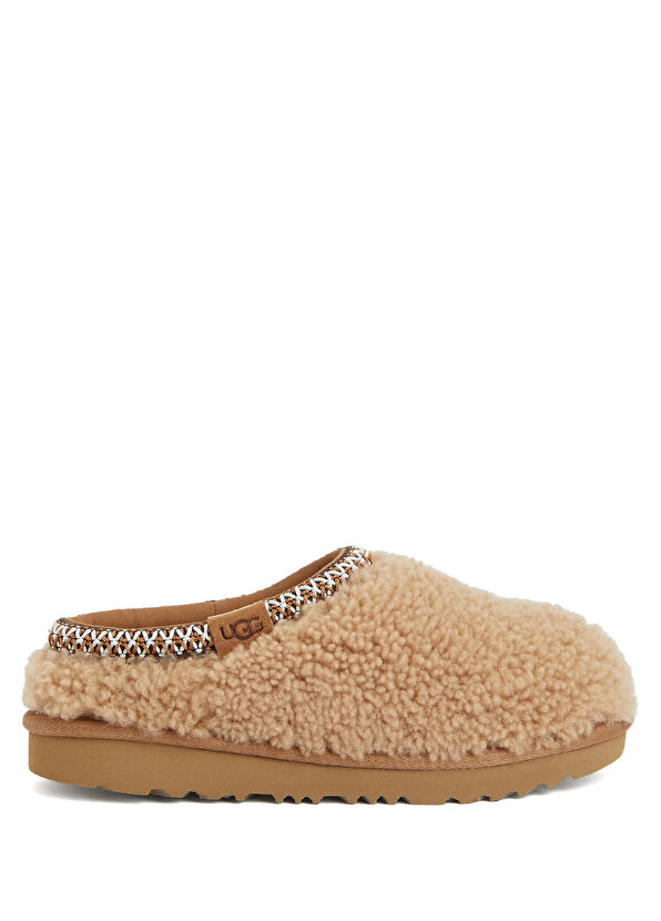 Ugg Tasman Maxi Curly Taba Kız Çocuk Deri Terlik - 1