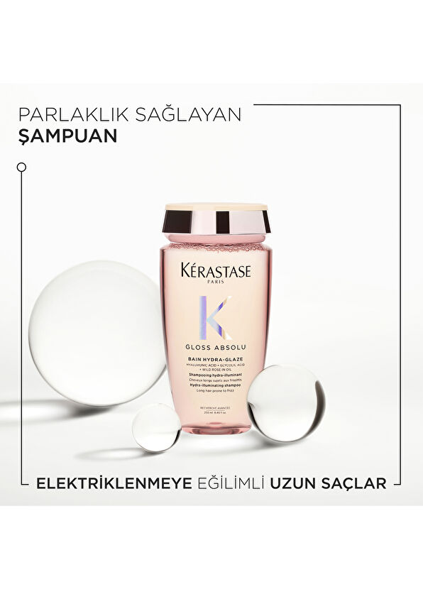 Kerastase Gloss Absolu Bain Hydra-Glaze Elektriklenmeye Eğilimli Saçlar İçin Parlaklık Veren Şampuan 250 ml - 2