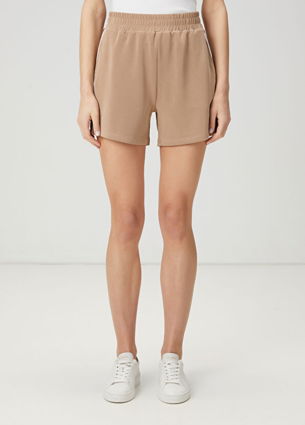 Beymen Club Bej Şerit Bantlı Şort - 2