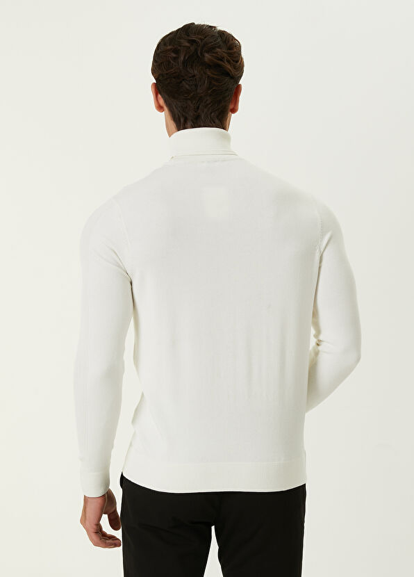 Beymen Club Ecru Turtleneck Basic Sweater - 4