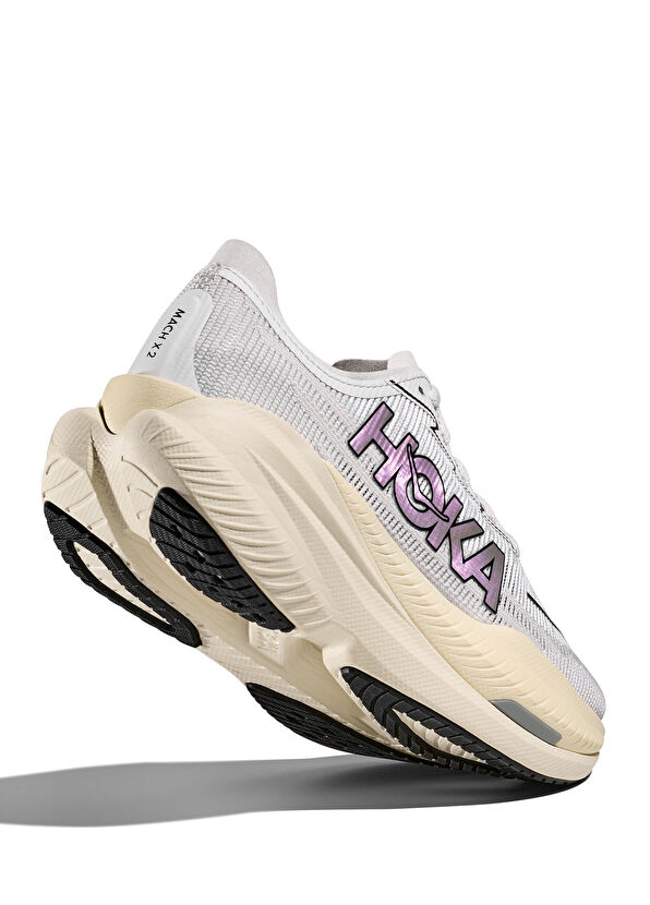 Hoka Mach X 2 Beyaz Gri Kadın Sneaker - 4