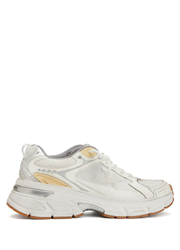 Golden Goose Lightstar Beyaz Gold Kadın Sneaker - 1