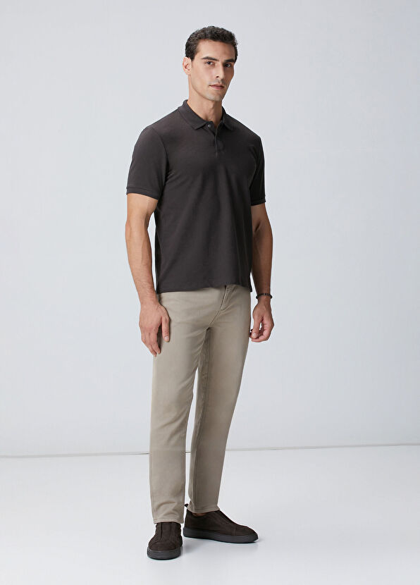 Network Kahverengi Polo Yaka T-shirt - 3