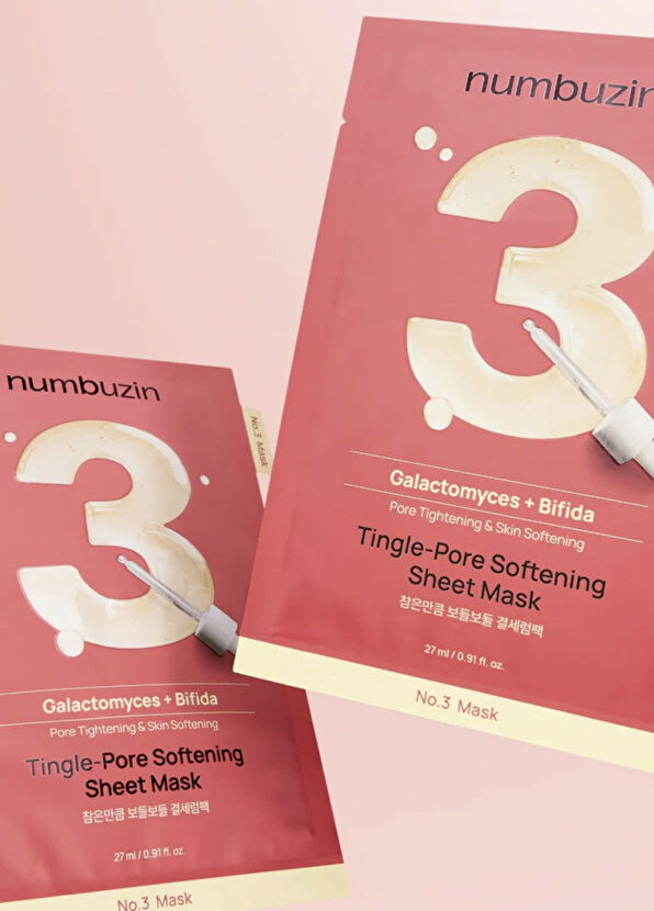 Numbuzin No.3 Tingle-Pore Softening Sheet Mask Pore Appearance Reducing Balancing Face Mask - 2