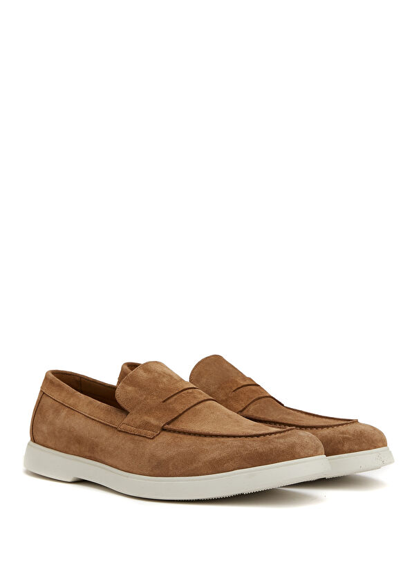 Beymen Club Tan Band Detailed Men's Suede Loafer - 2