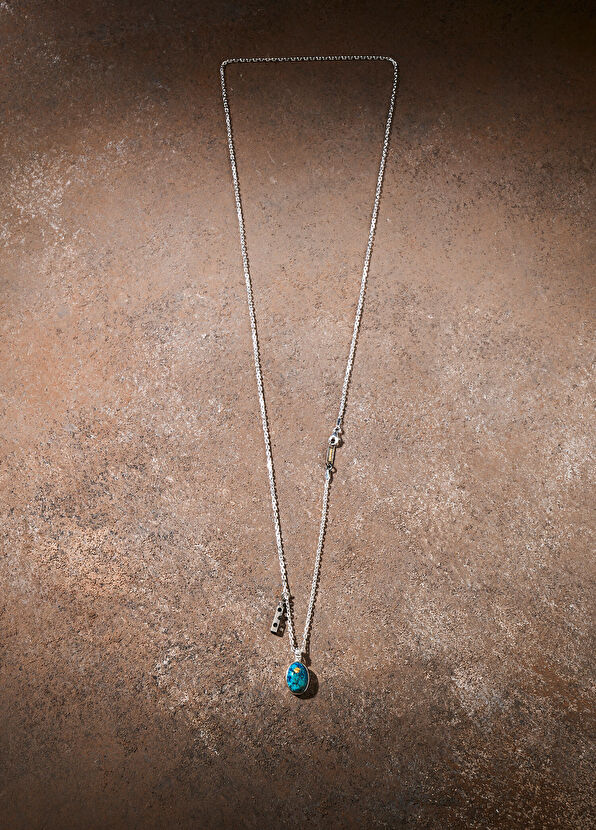 Dunkel Design Darrel Neon Apetite 925 Ayar Gümüş Erkek Kolye - 4