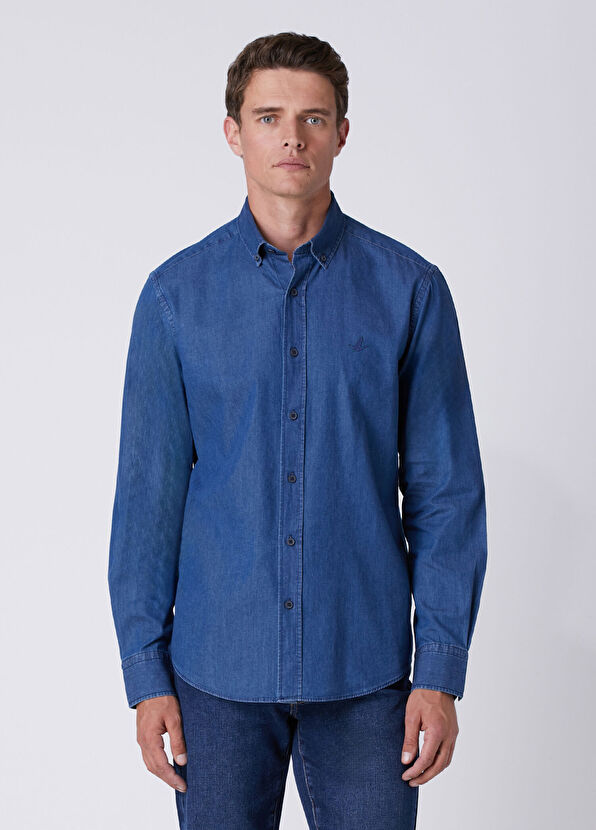 Beymen Club Comfort Fit Navy Blue Shirt - 2