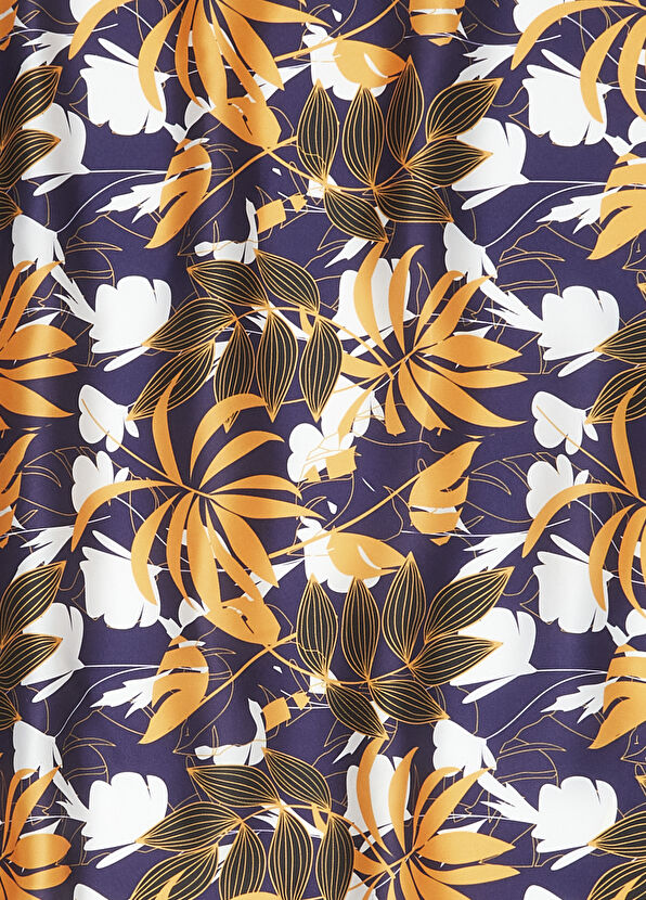 Beymen Club Multicolored Patterned 50x50 Women's Satin Scarf - 2