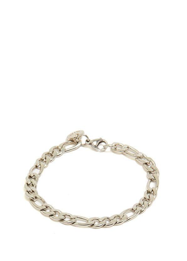 Beymen Club Silver Chain Shaped Men's Steel Bracelet - 2