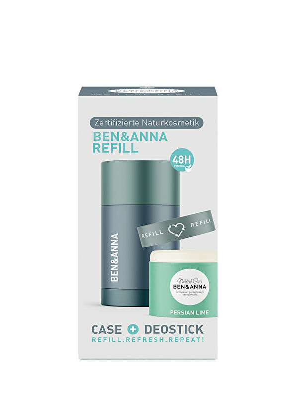 Ben Anna Vegan Refill Case + Refill Persian Lime Unisex Deodorant 40 ml - 2