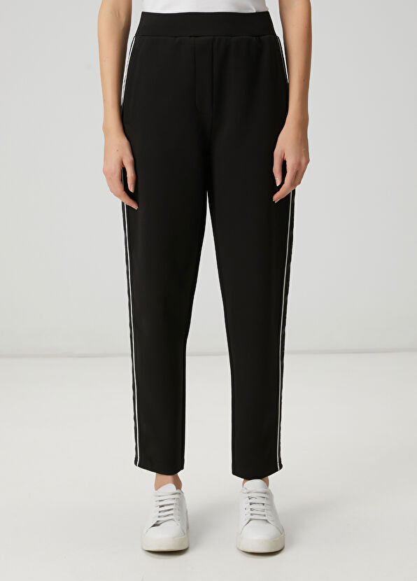 Beymen Club Black Club Striped Carrot Joggers - 3