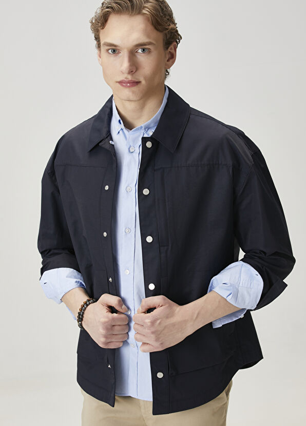 Beymen Club Lacivert Dış Gömlek - 1