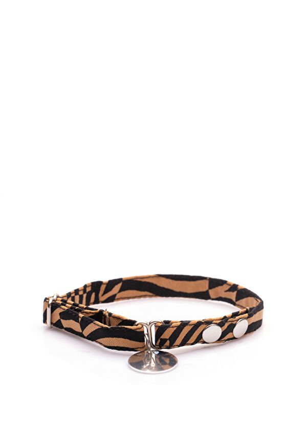 Resim Zebra Papyonlu Küçük Irk Köpek ve Kedi Boyun Tasması 
