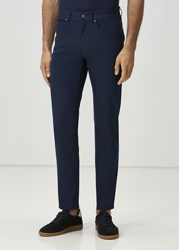 Beymen Club Lacivert Twill Dokulu Spor Pantolon - 2