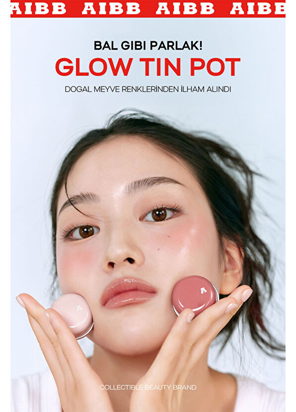 AIBB Glow Tin Pot 03 Honey Grapefruit Glossy Look Lip And Cheek Colorizer 4.8 gr - 3