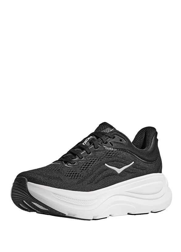 Hoka Bondi 9 Siyah Beyaz Kadın Sneaker - 3