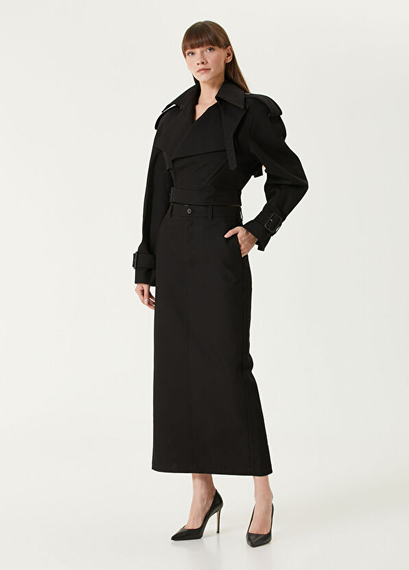 Wardrobe Nyc Siyah Maksi Etek - 1