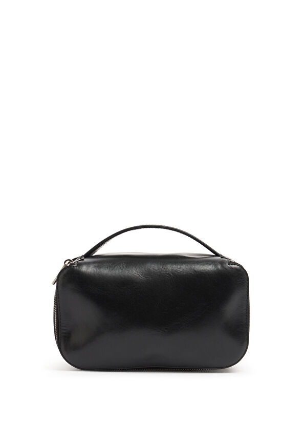 Rick Owens Black Leather Shaving Bag - 1