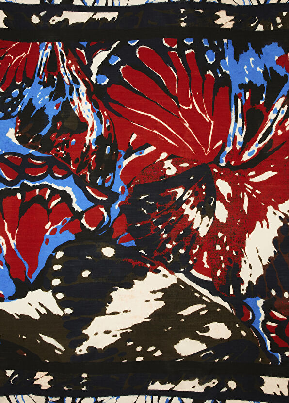 Beymen Club Çok Renkli Desenli Kadın Yün Şal - 2