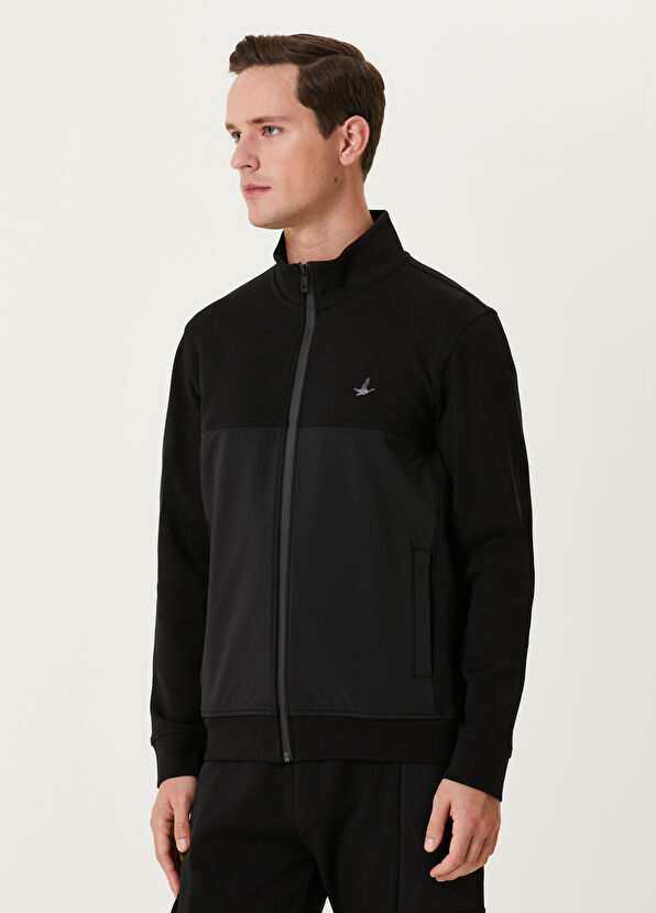 Beymen Club Siyah Garni Detaylı Sweatshirt - 4