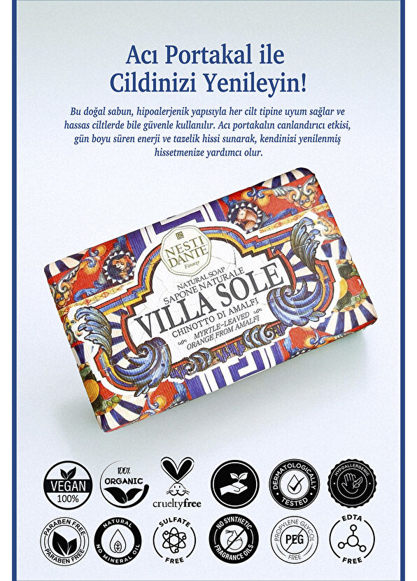 Nesti Dante Villa Sole Chinotto d'Amalfi Acı Portakal Özü Banyo Sabunu 250 gr - 2