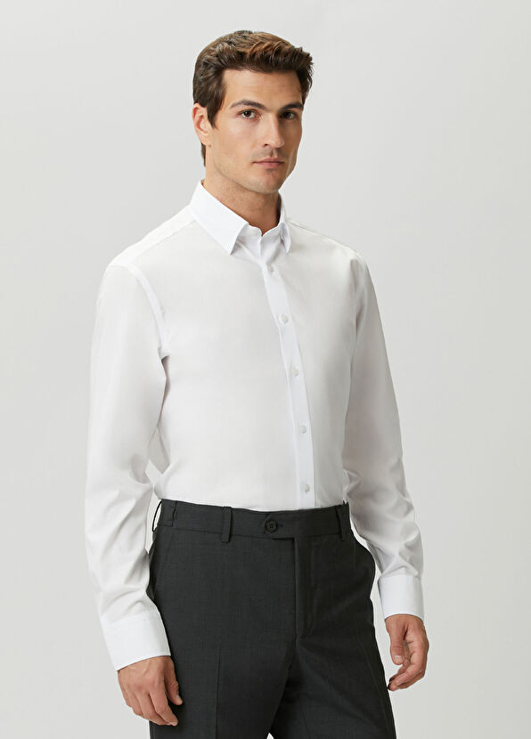 Beymen Club Comfort Fit Gizli Düğmeli Yaka Non-iron Gömlek - 2