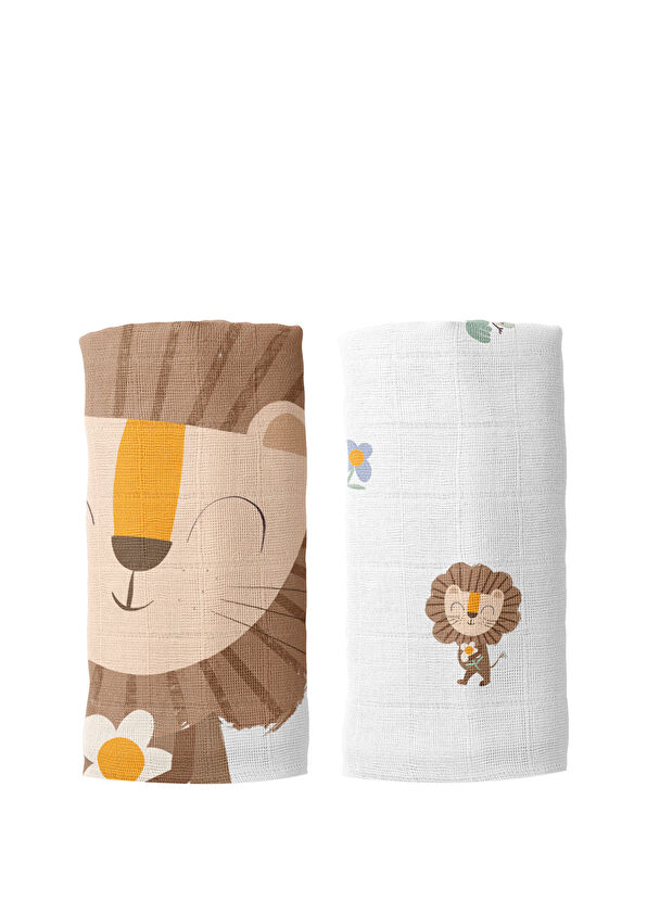 Casadora Baby Simba 100% Organic Cotton 2-Piece Muslin Cover Set - 1