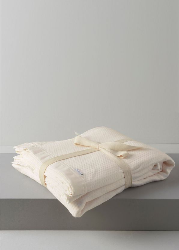 Chakra Lillia Ecru Single Bedspread - 1