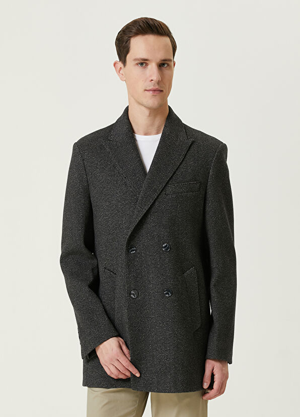 Beymen Club Gri Kruvaze Kaban - 1