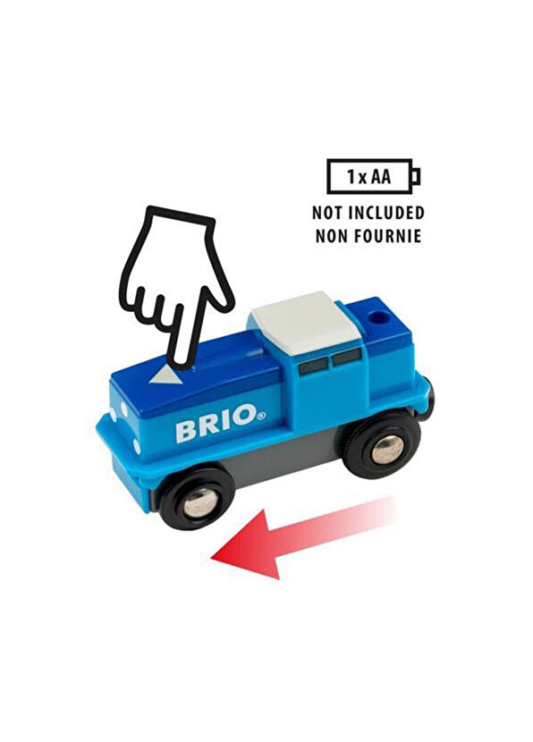Brio Battery Operated Cargo Train Model Vehicle - 3