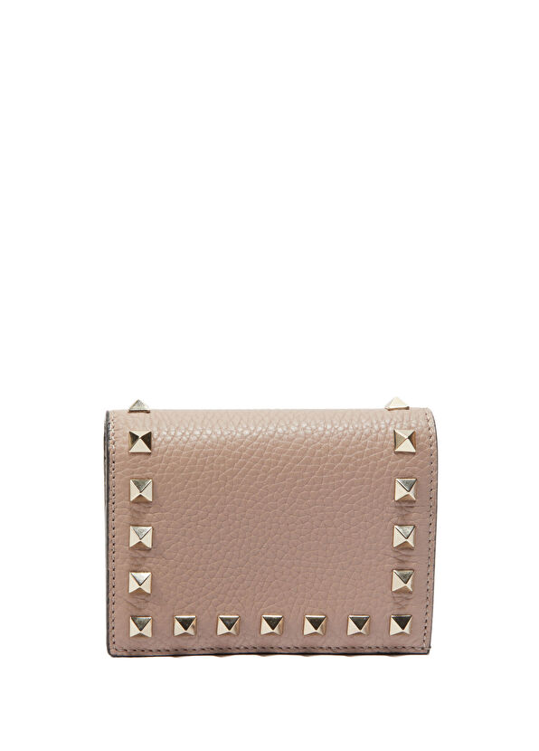 Rockstud Pudra Kadın Deri Cüzdan - Görsel 2