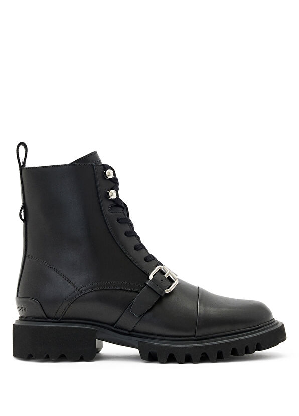 Tori Siyah Kemer Detaylı Deri Bot - Görsel 2