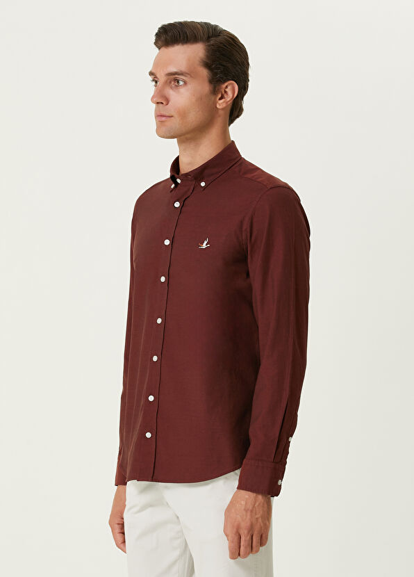 Beymen Club Slim Fit Tile Oxford Shirt - 4