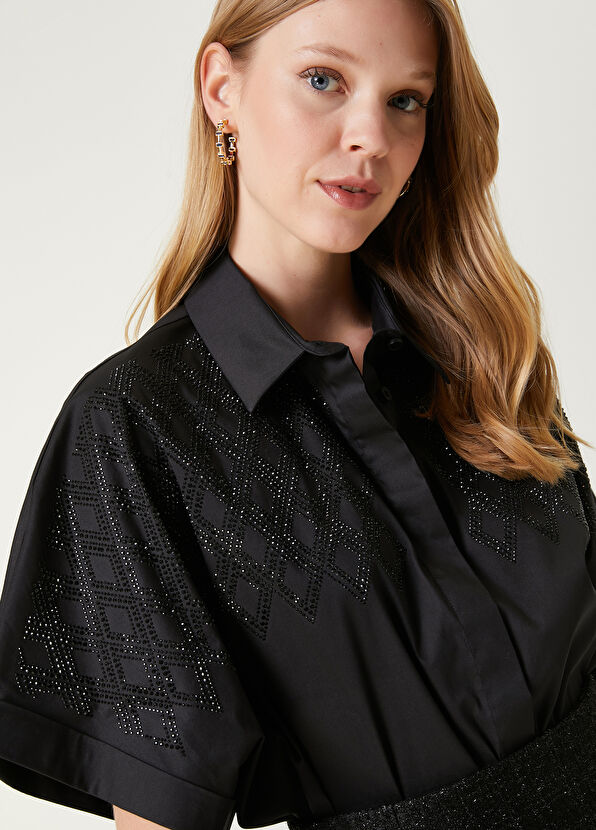 Beymen Club Siyah Kısa Kollu Gömlek - 2