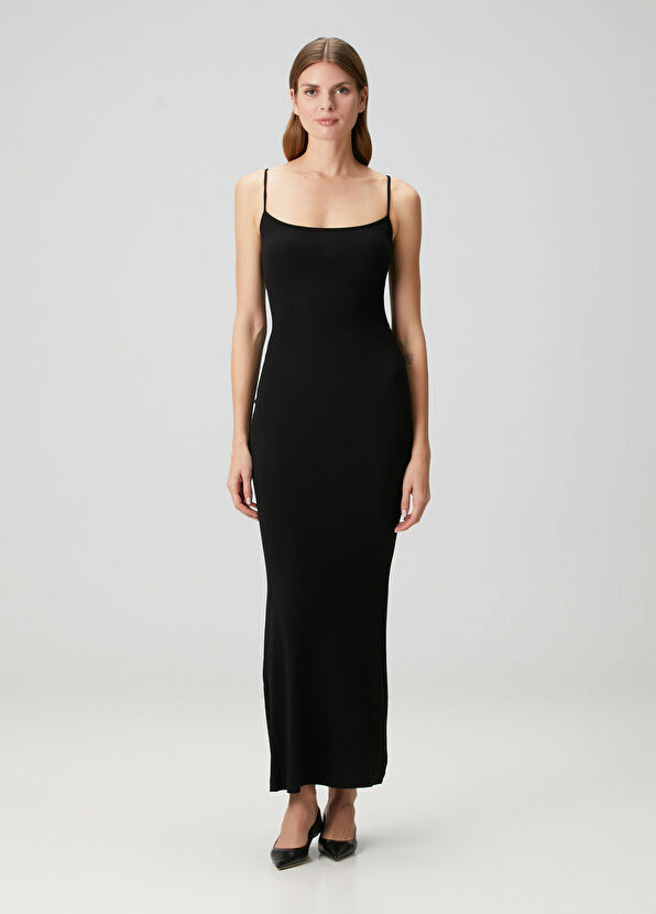 Skims Siyah Uzun Elbise - 1