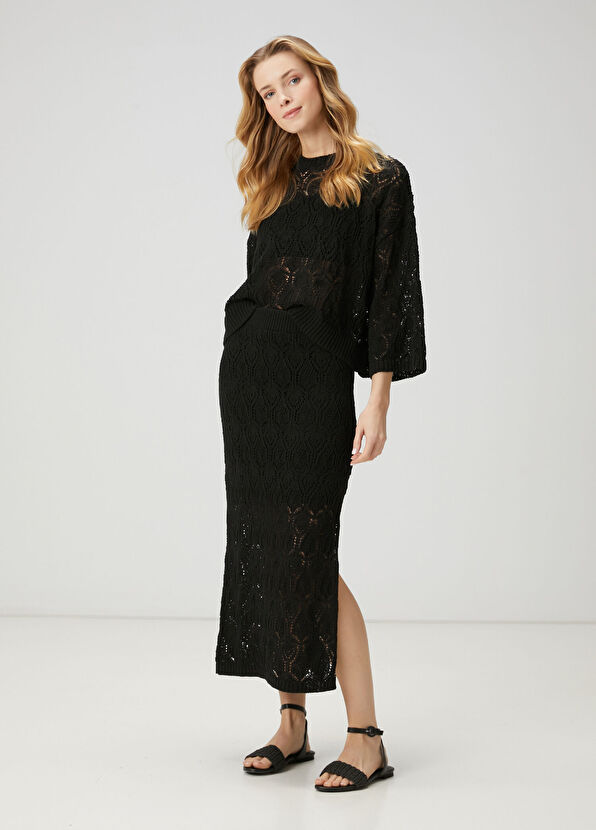 Beymen Club Black Midi Tricot Skirt - 1