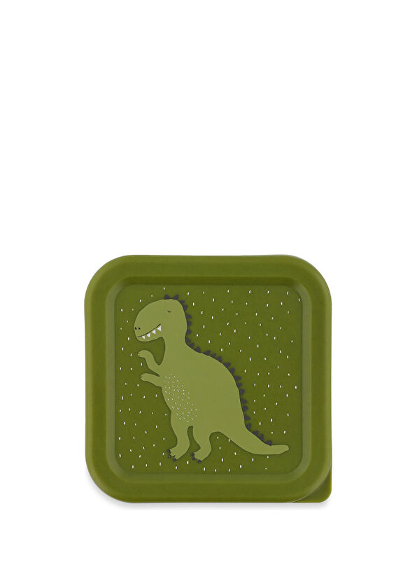 Trixie Mr.Dino Green Kids 3-Piece Snack Container - 2
